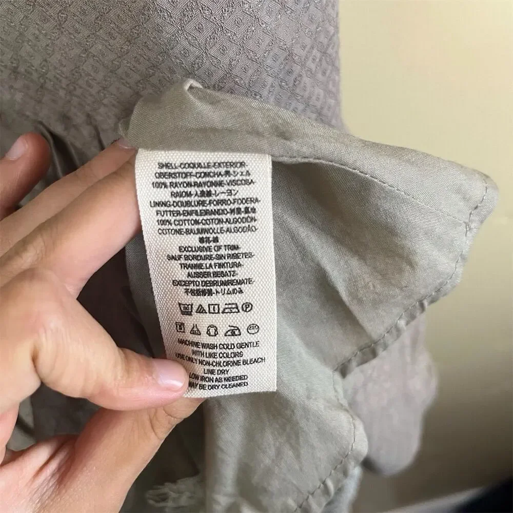Free People Georgia Lace Detail Boho A-line Womens Dress Size‎ 6 Gray Festival